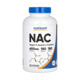 Nutricost, NAC, Vegan N-Acetyl L-Cysteine, 600 mg, 180 Capsules