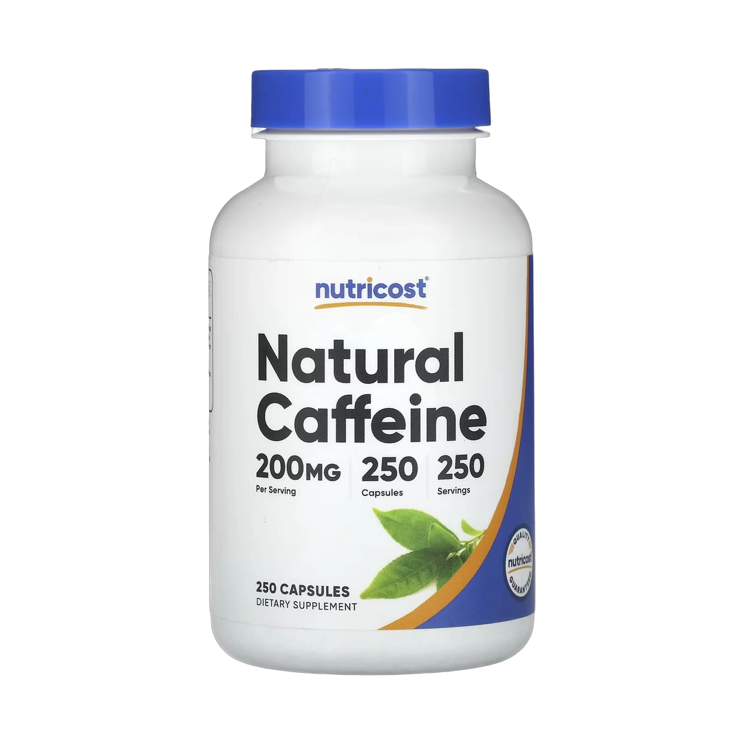 Nutricost, Natural Caffeine, 200 mg, 250 Capsules