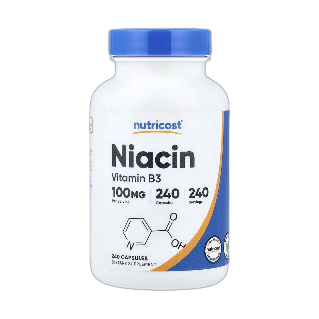 Nutricost, Niacin, 100 mg, 240 Capsules