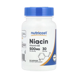 Nutricost, Niacin, 500 mg, 30 Capsules