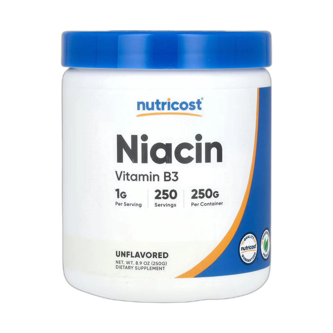 Nutricost, Niacin, Unflavored, 8.9 oz, 250 g