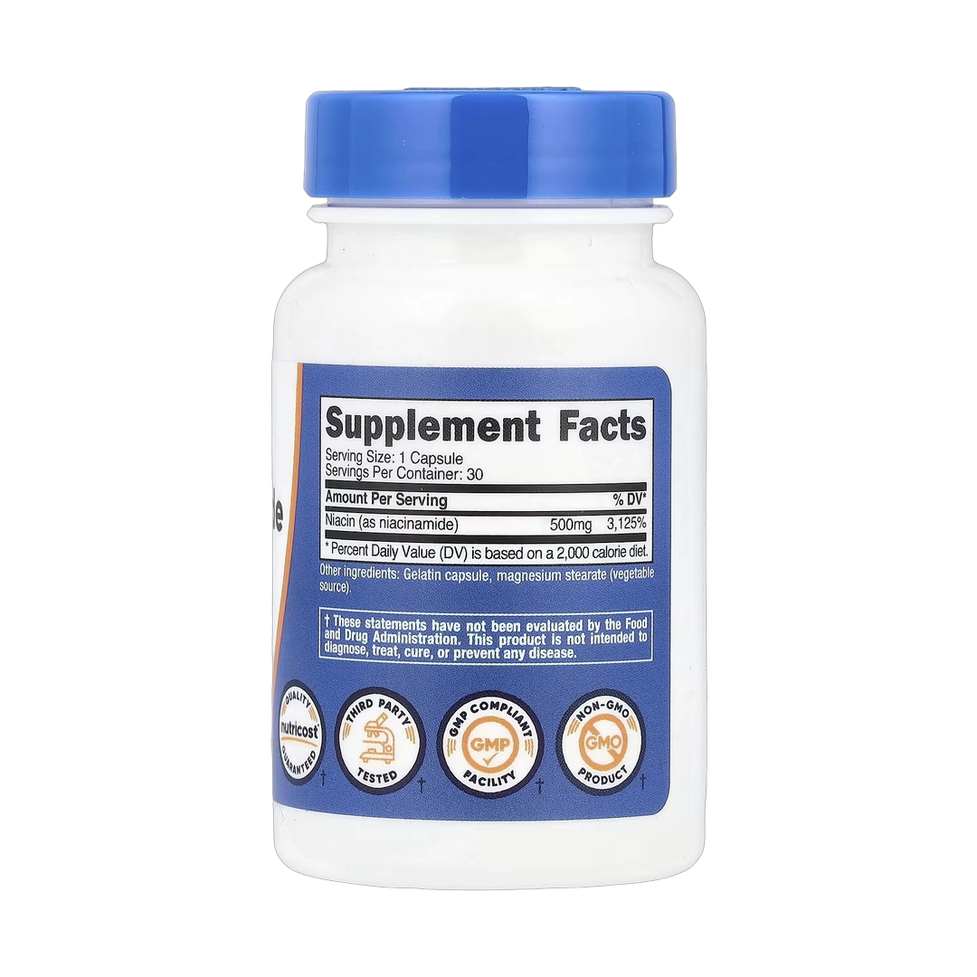 Nutricost, Niacinamide, 500 mg, 30 Capsules