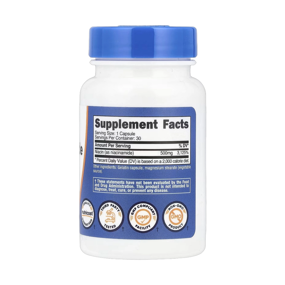 Nutricost, Niacinamide, 500 mg, 30 Capsules