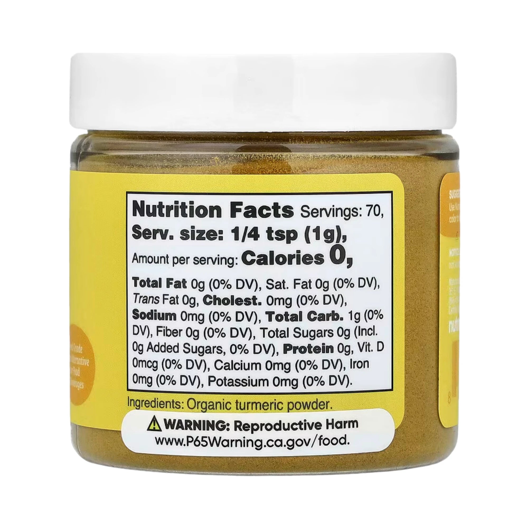Nutricost, Nutricolor, Yellow Organic Turmeric, 2.5 oz, 70 g
