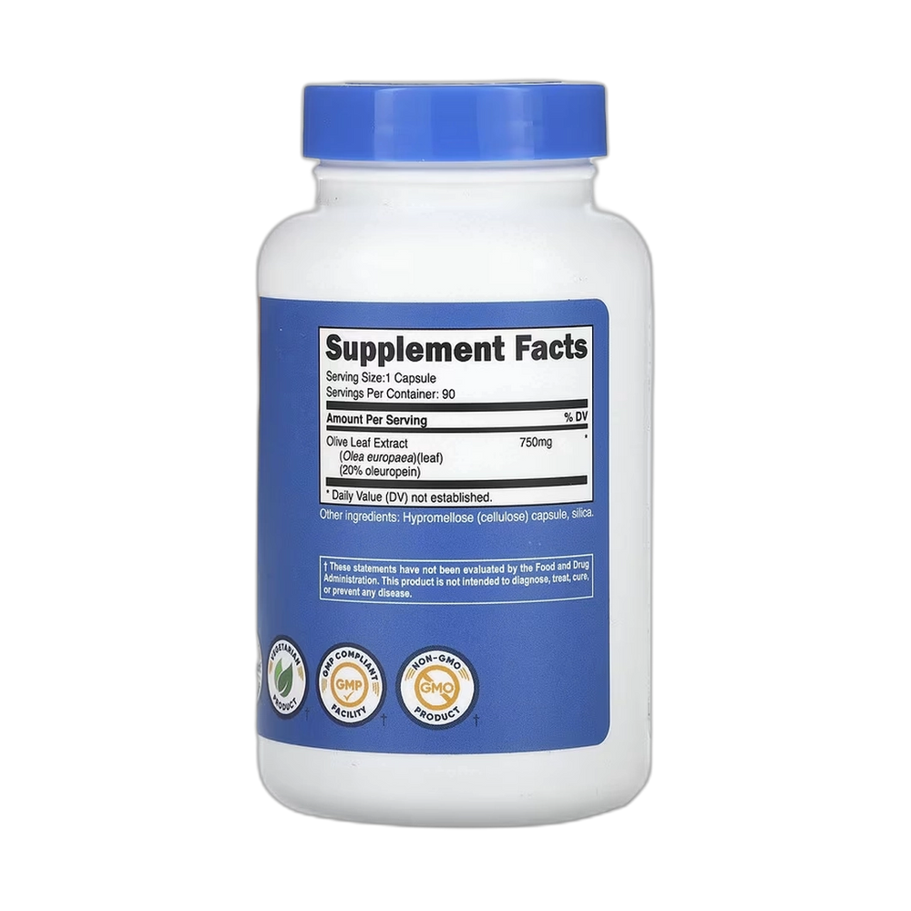 Nutricost, Olive Leaf Extract, 750 mg, 90 Capsules