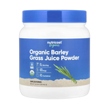 Nutricost, Organic Barley Grass Juice Powder, Unflavored, 16.2 oz, 454 g