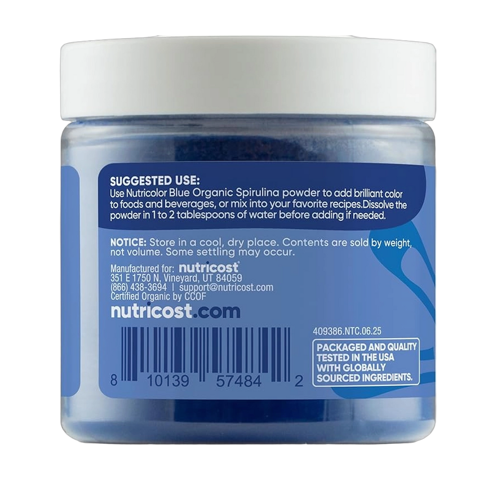 Nutricost, Organic Blue Spirulina, Plant Based Color, 1.1 oz