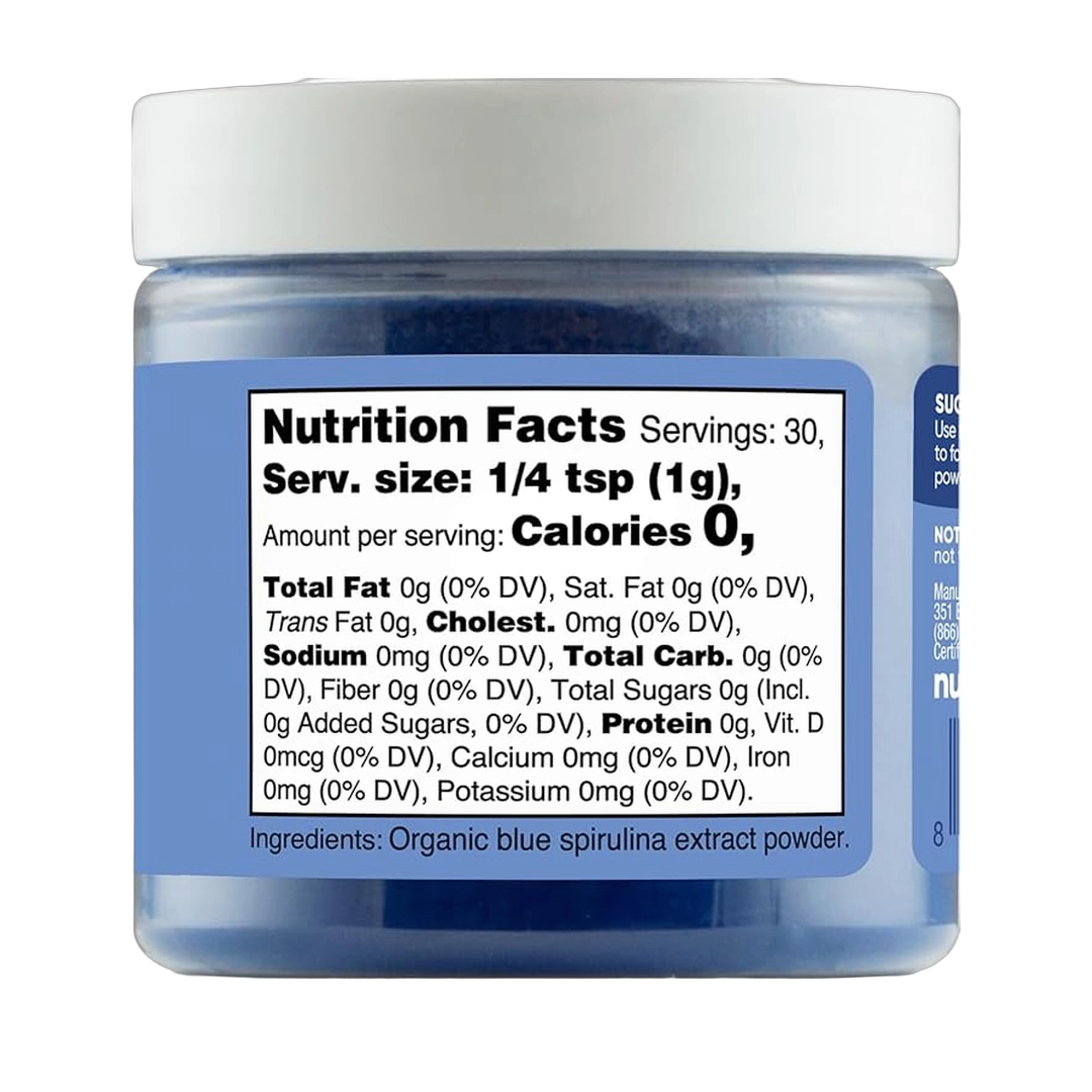 Nutricost, Organic Blue Spirulina, Plant Based Color, 1.1 oz