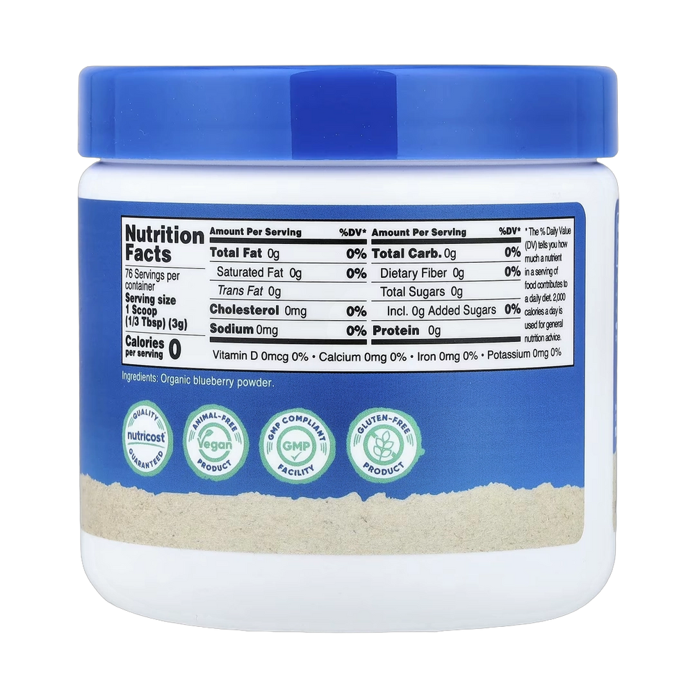 Nutricost, Organic Blueberry Powder, Unflavored, 8.1 oz, 227 g