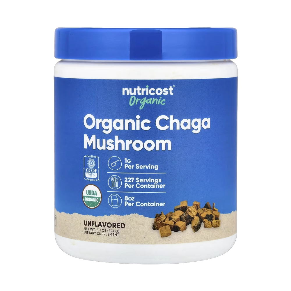 Nutricost, Organic Chaga Mushroom, Unflavored, 8.1 oz, 227 g