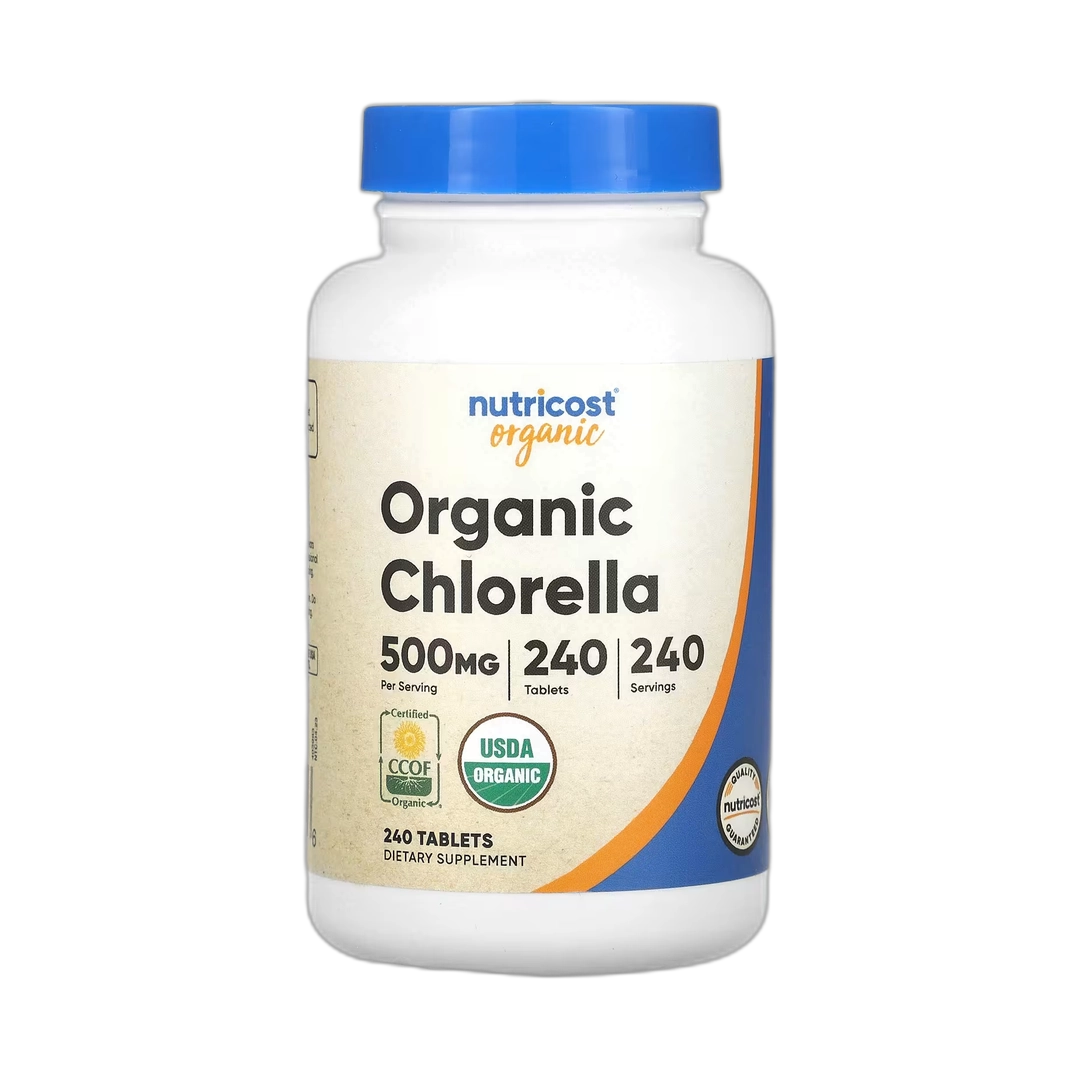 Nutricost, Organic Chlorella, 500 mg, 240 Tablets