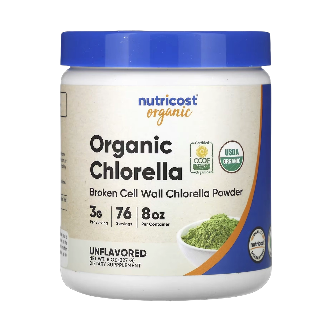 Nutricost, Organic Chlorella, Unflavored, 8 oz, 227 g