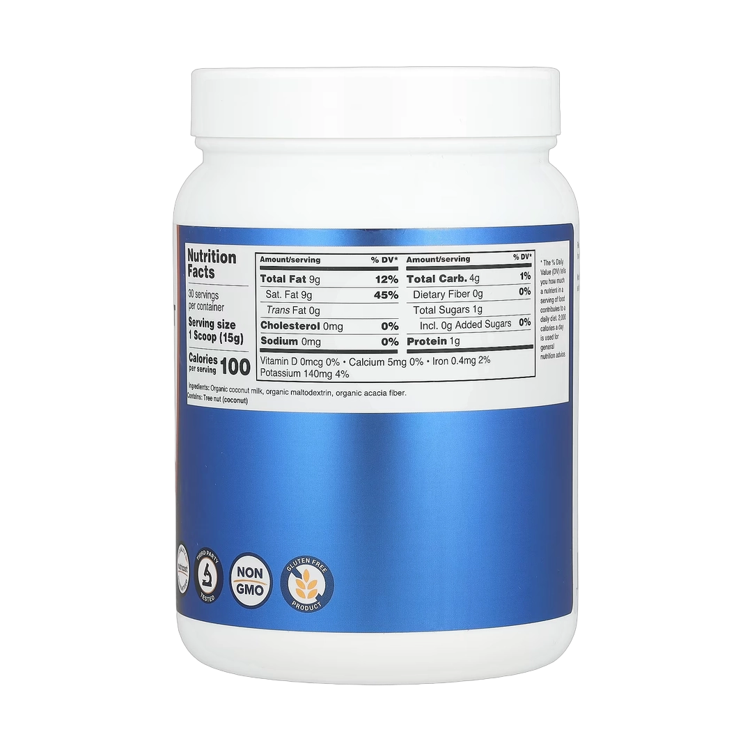 Nutricost, Organic Coconut Milk Powder, Unflavored, 1 lbs, 454 g