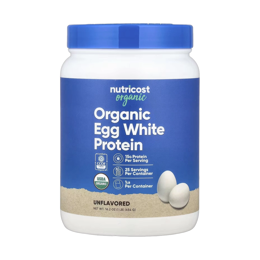 Nutricost, Organic Egg White Protein, Unflavored, 1 lb, 454 g