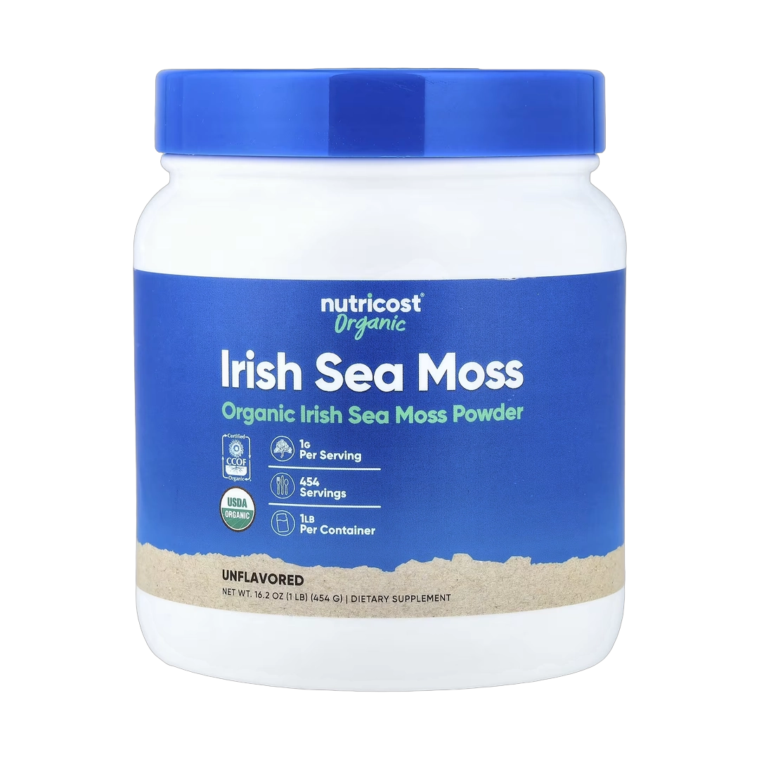 Nutricost, Organic Irish Sea Moss Powder, Unflavored, 16.2 oz, 454 g