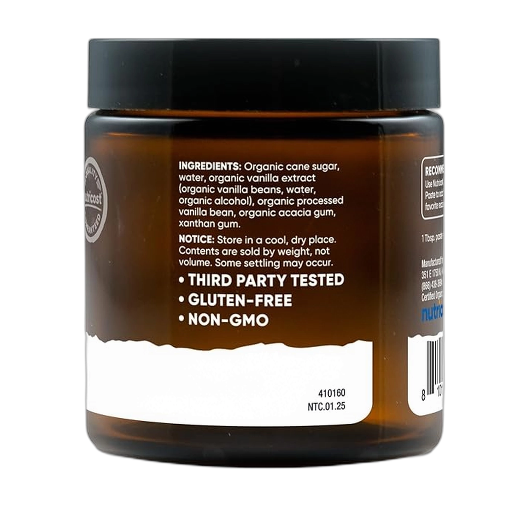 Nutricost Organic Madagascar Vanilla Bean Paste, 4 oz