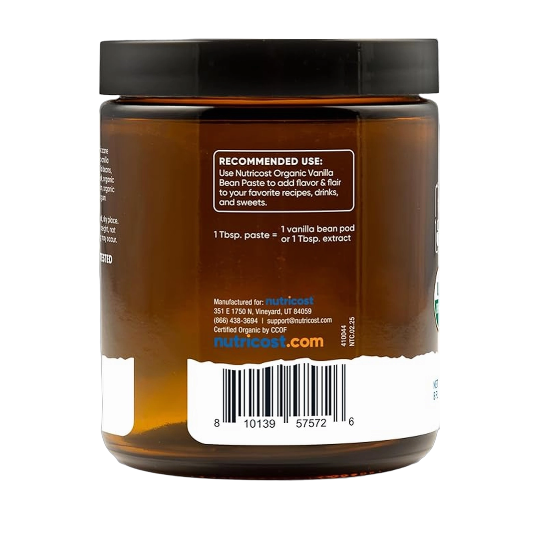 Nutricost, Organic Madagascar Vanilla Bean Paste, 8 oz