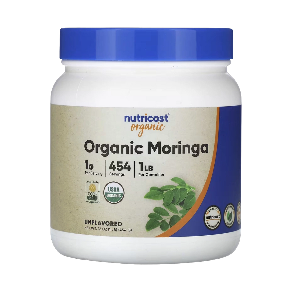 Nutricost, Organic Moringa, Unflavored, 16 oz, 454 g