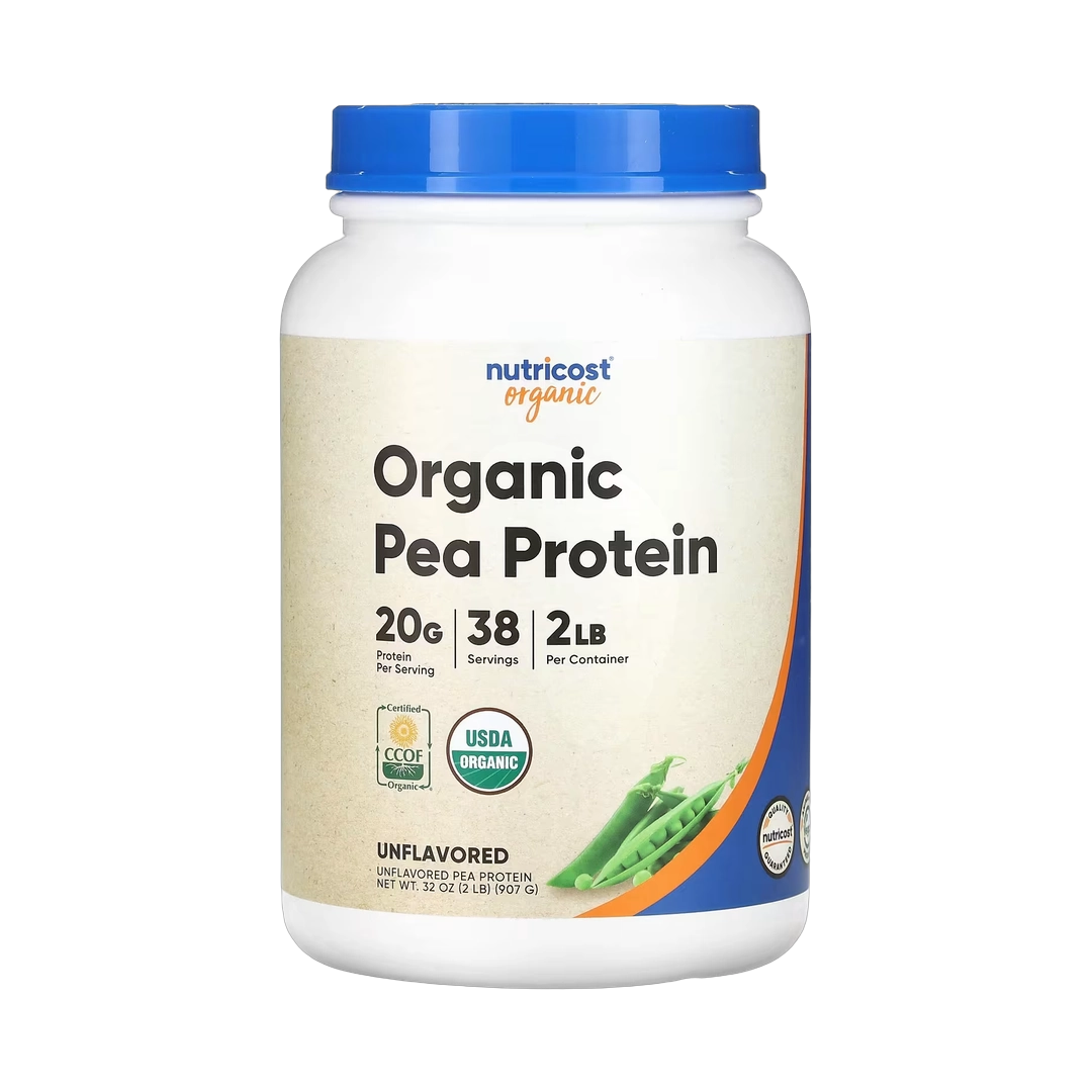 Nutricost, Organic Pea Protein, Unflavored, 2 lb, 907 g