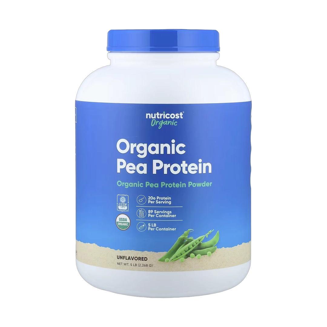 Nutricost, Organic Pea Protein, Unflavored, 5 lb, 2,268 g