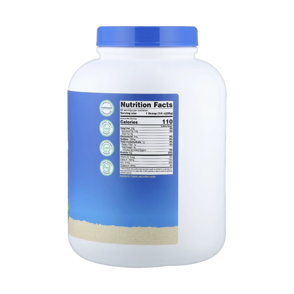 Nutricost, Organic Pea Protein, Unflavored, 5 lb, 2,268 g