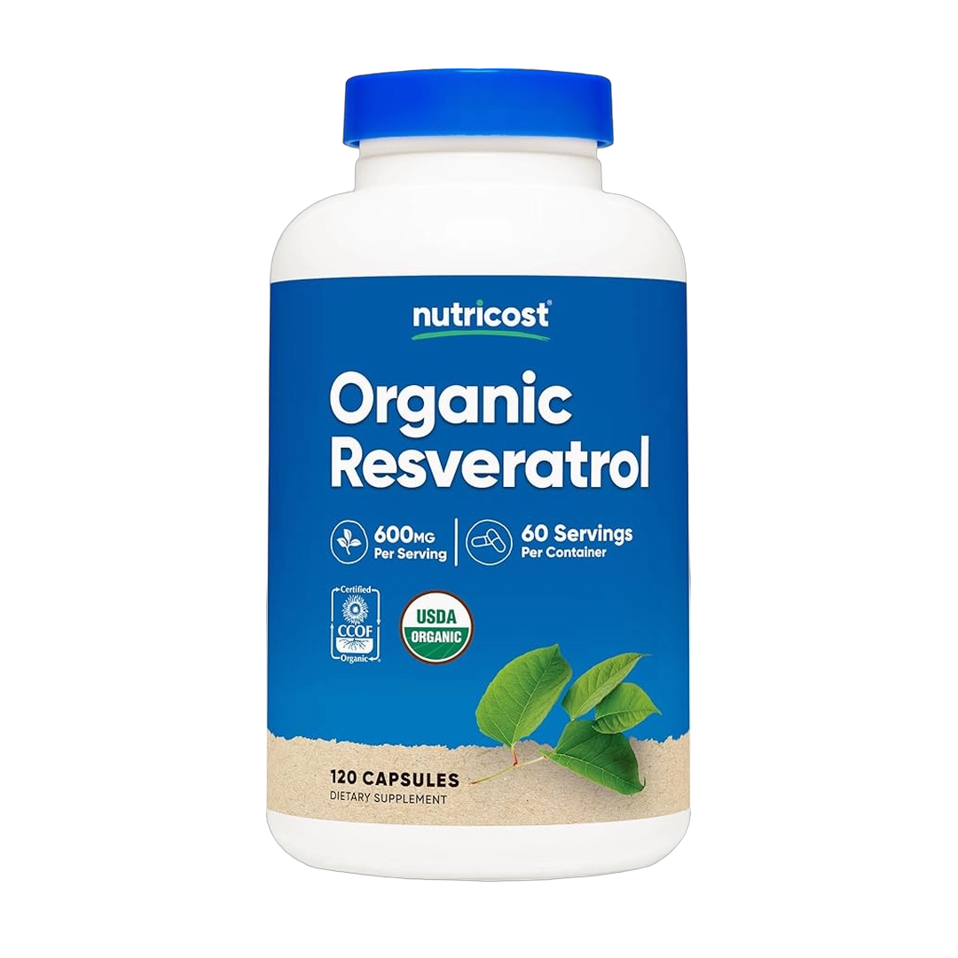 Nutricost, Organic Resveratrol, 600 mg, 120 Capsules