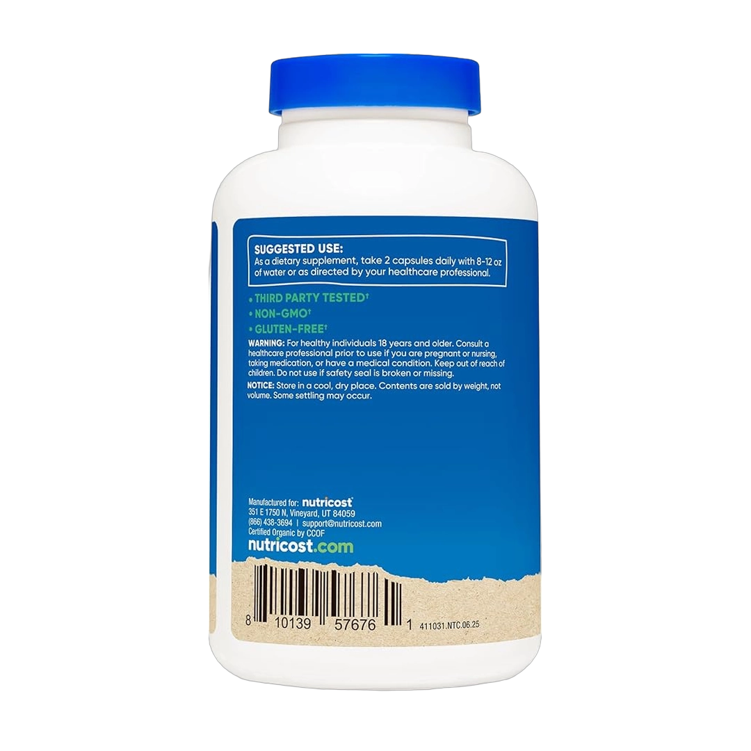 Nutricost, Organic Resveratrol, 600 mg, 120 Capsules