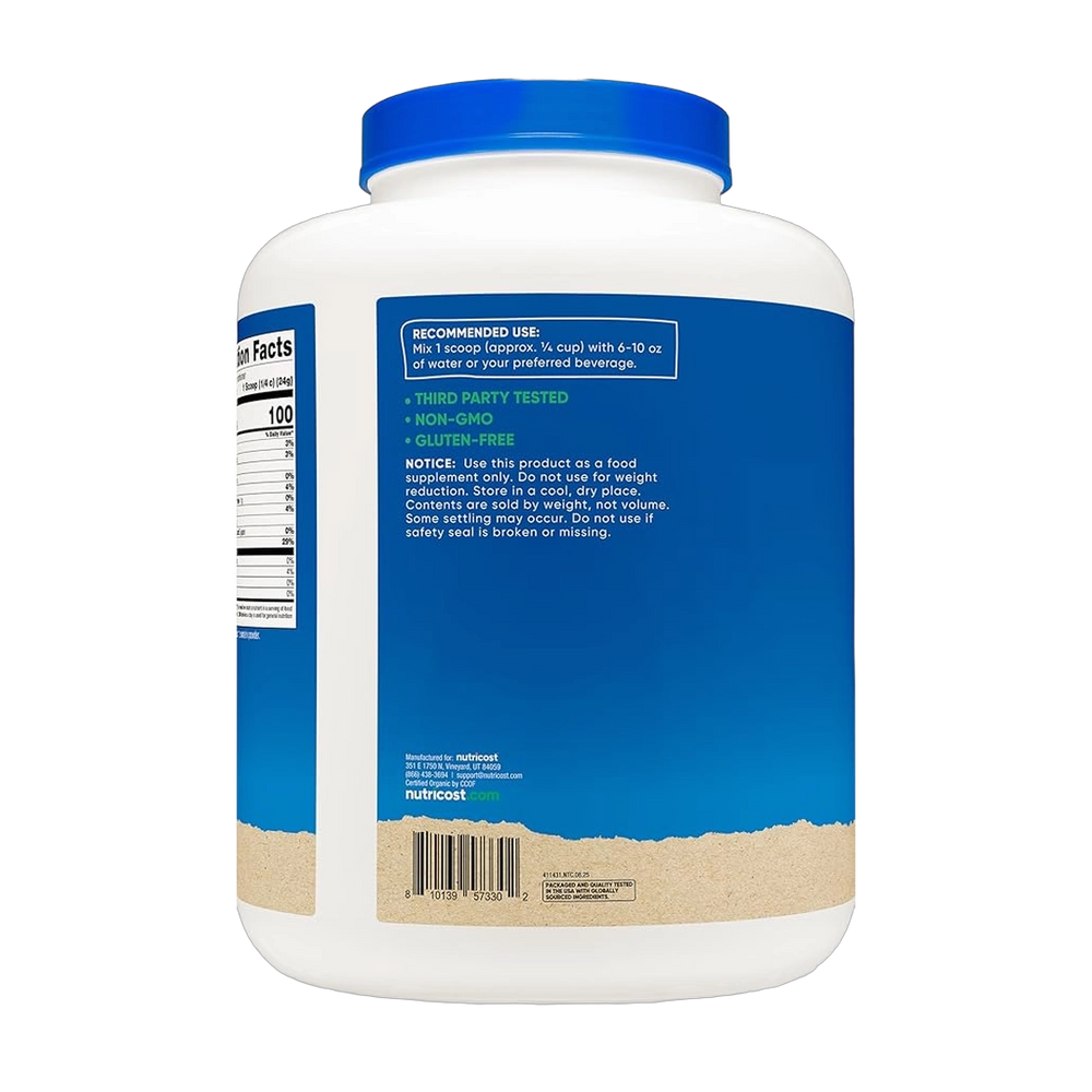 Nutricost, Organic, Rice Protein, 5 lb, 2,268 g