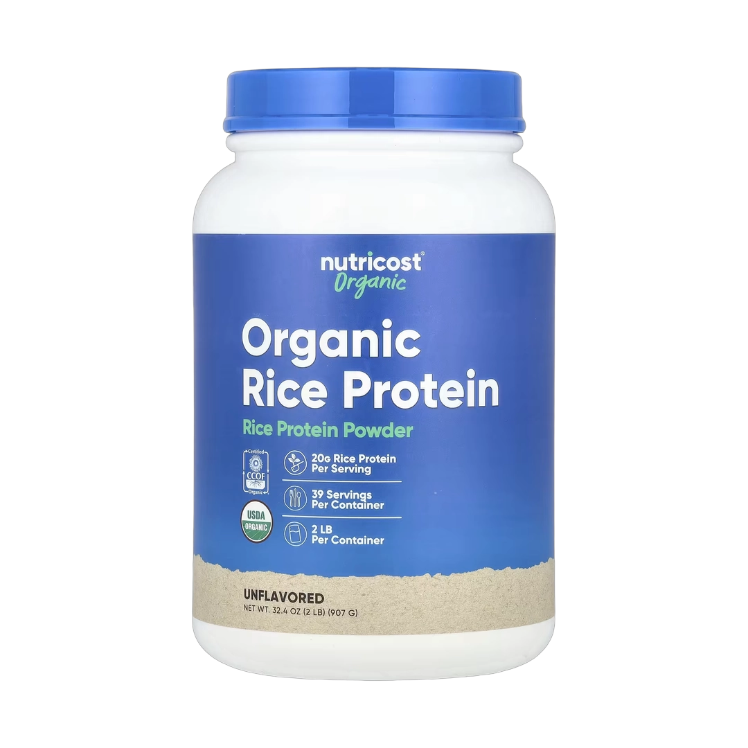 Nutricost, Organic Rice Protein Powder, Unflavored, 2 lb, 907 g