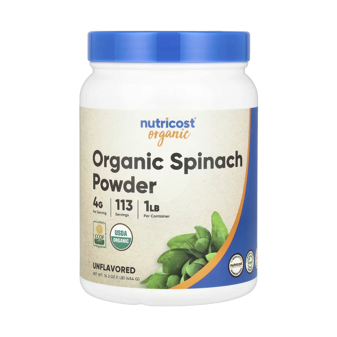 Nutricost, Organic Spinach Powder, Unflavored, 16.2 oz, 454 g