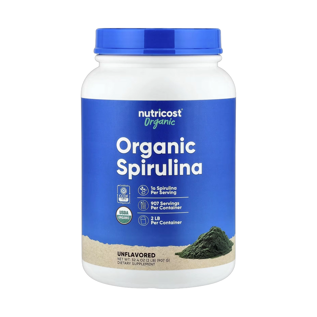 Nutricost, Organic Spirulina, Unflavored, 32.4 oz, 907 g