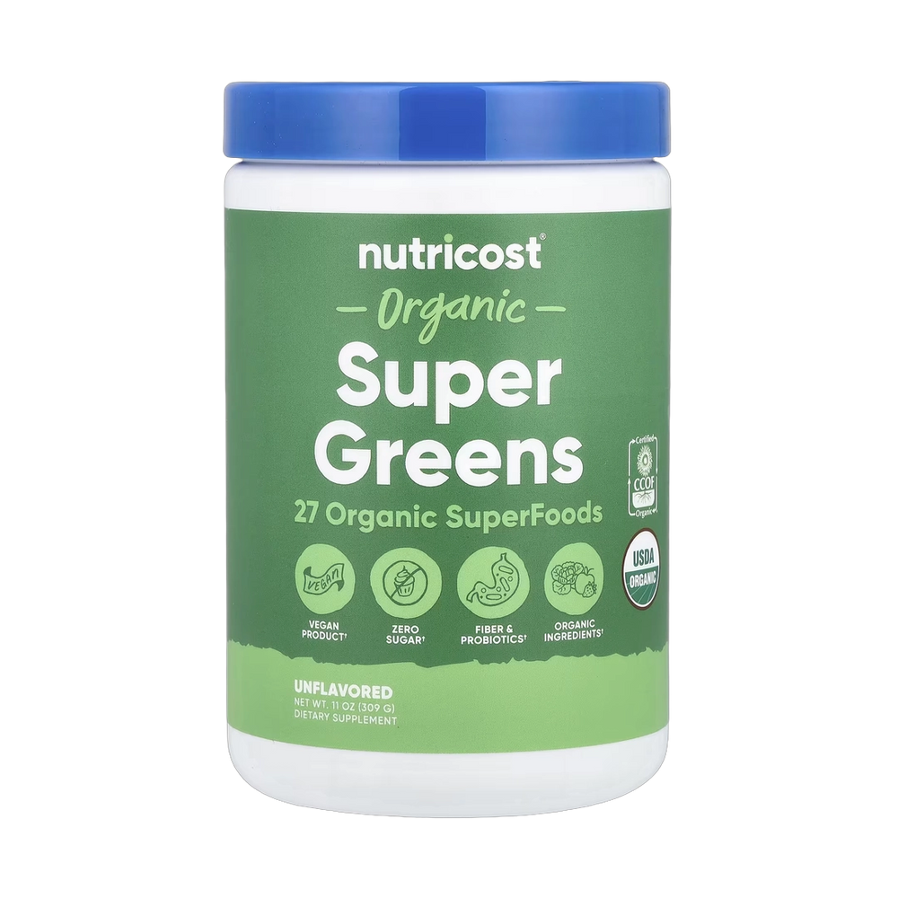 Nutricost, Organic Super Greens, Unflavored, 11 oz, 309 g