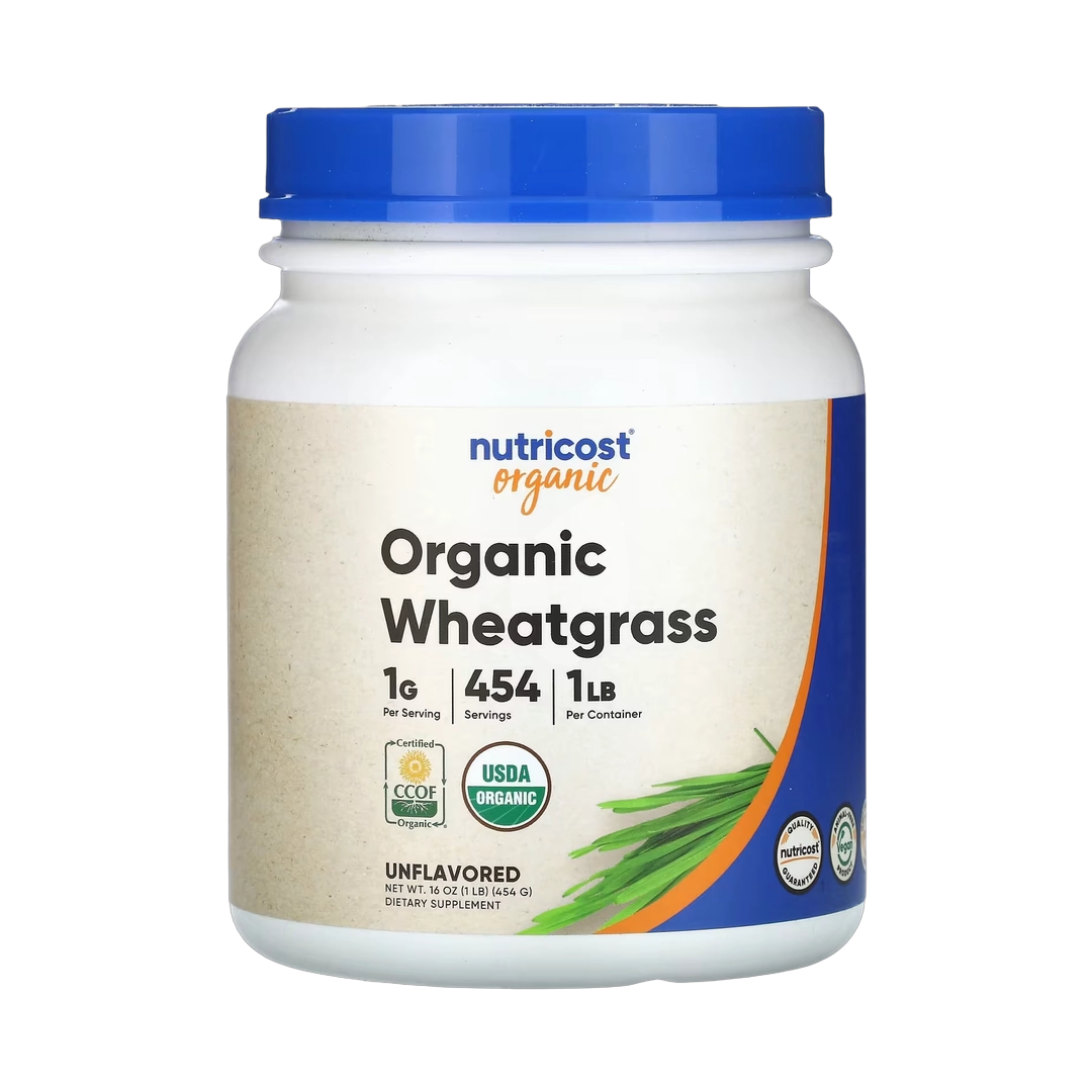 Nutricost, Organic Wheatgrass, Unflavored, 16 oz, 454 g