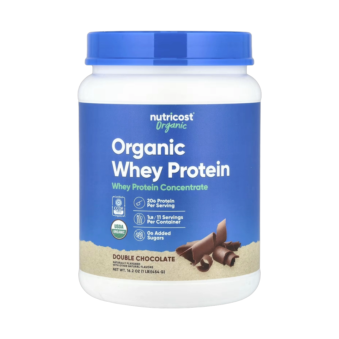 Nutricost, Organic Whey Protein, Double Chocolate, 1 lb, 454 g