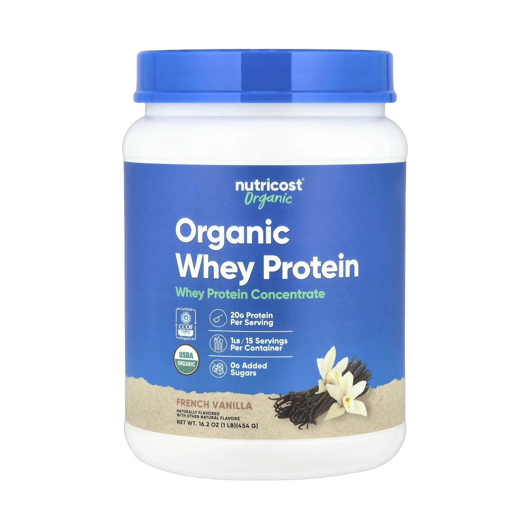 Nutricost, Organic Whey Protein, French Vanilla, 1 lb, 454 g