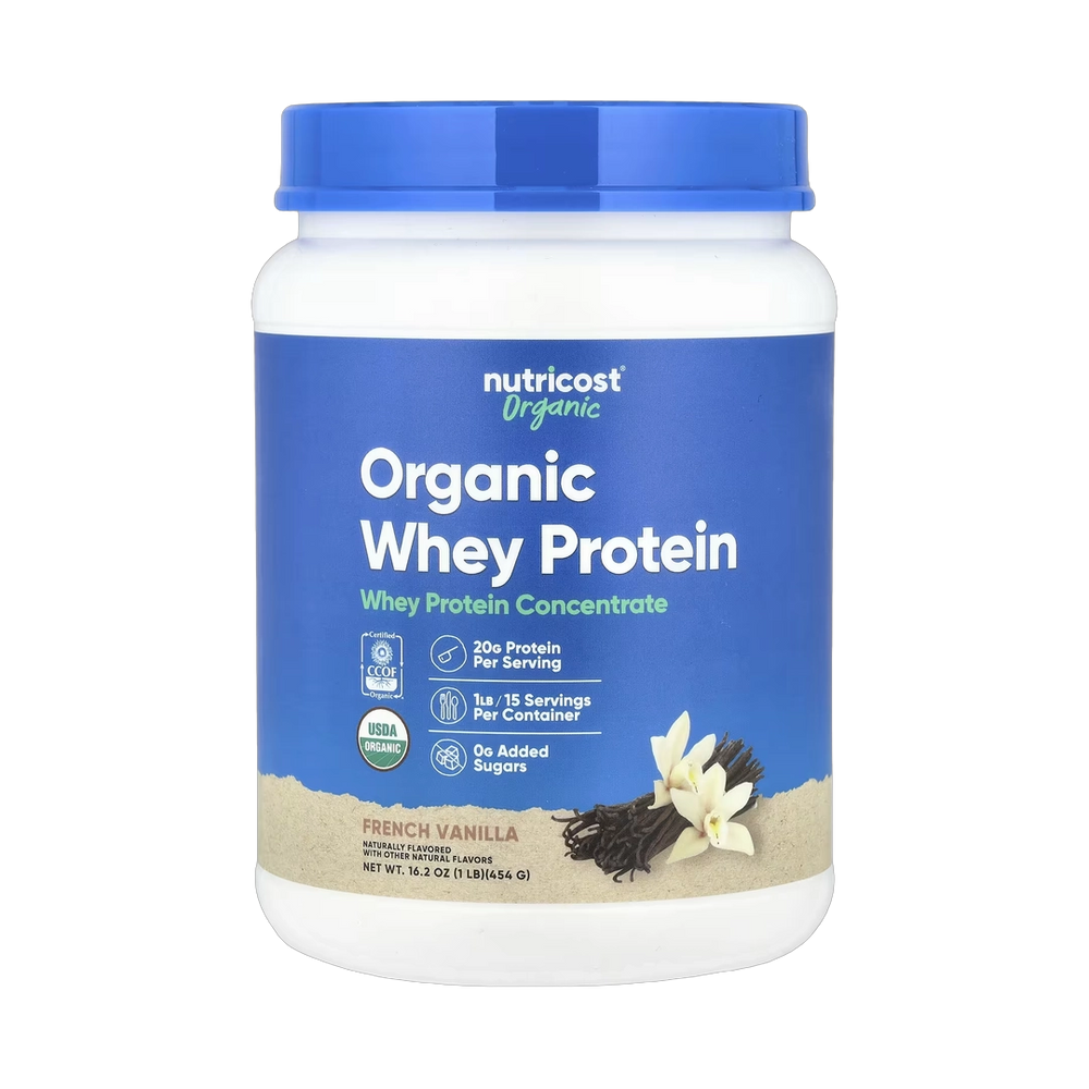 Nutricost, Organic Whey Protein, French Vanilla, 1 lb, 454 g