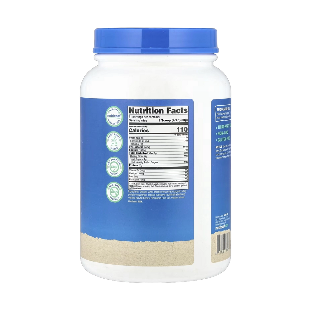 Nutricost, Organic Whey Protein, French Vanilla, 2 lb, 907 g