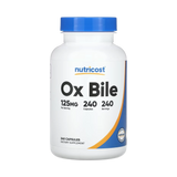 Nutricost, Ox Bile , 125 mg , 240 Capsules