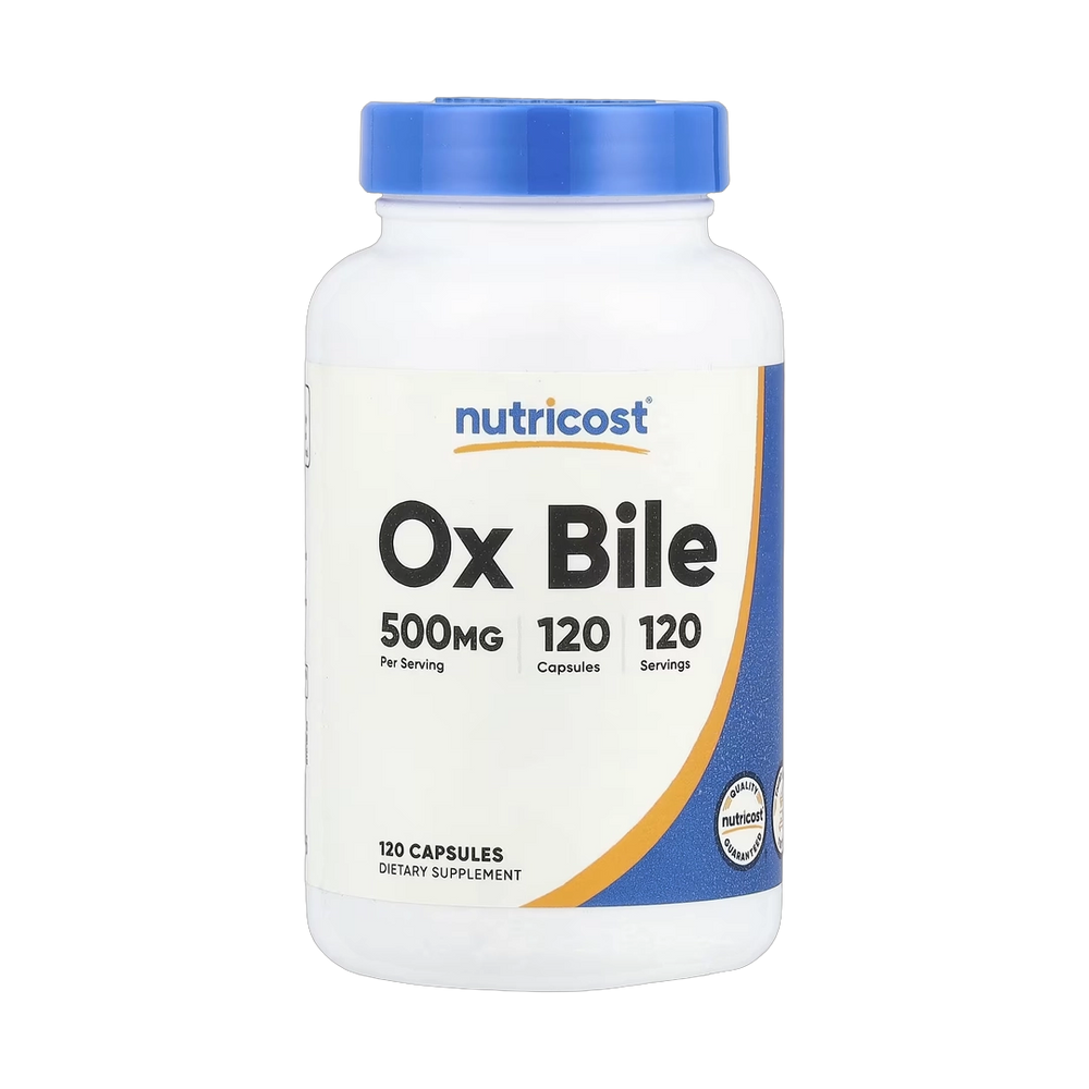 Nutricost, Ox Bile, 500 mg, 120 Capsules