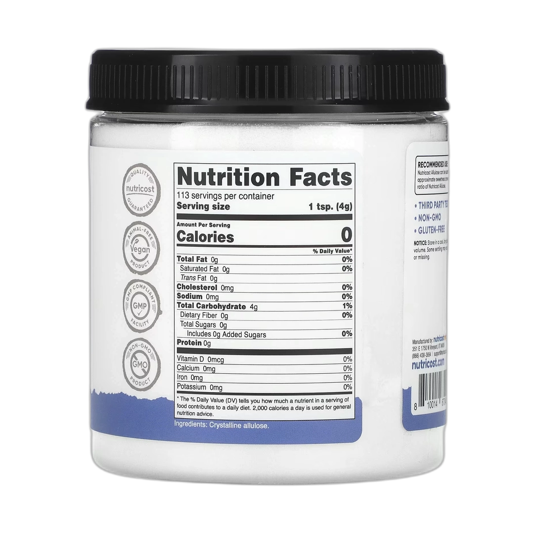 Nutricost, Pantry, Allulose, 1 lb, 454 g