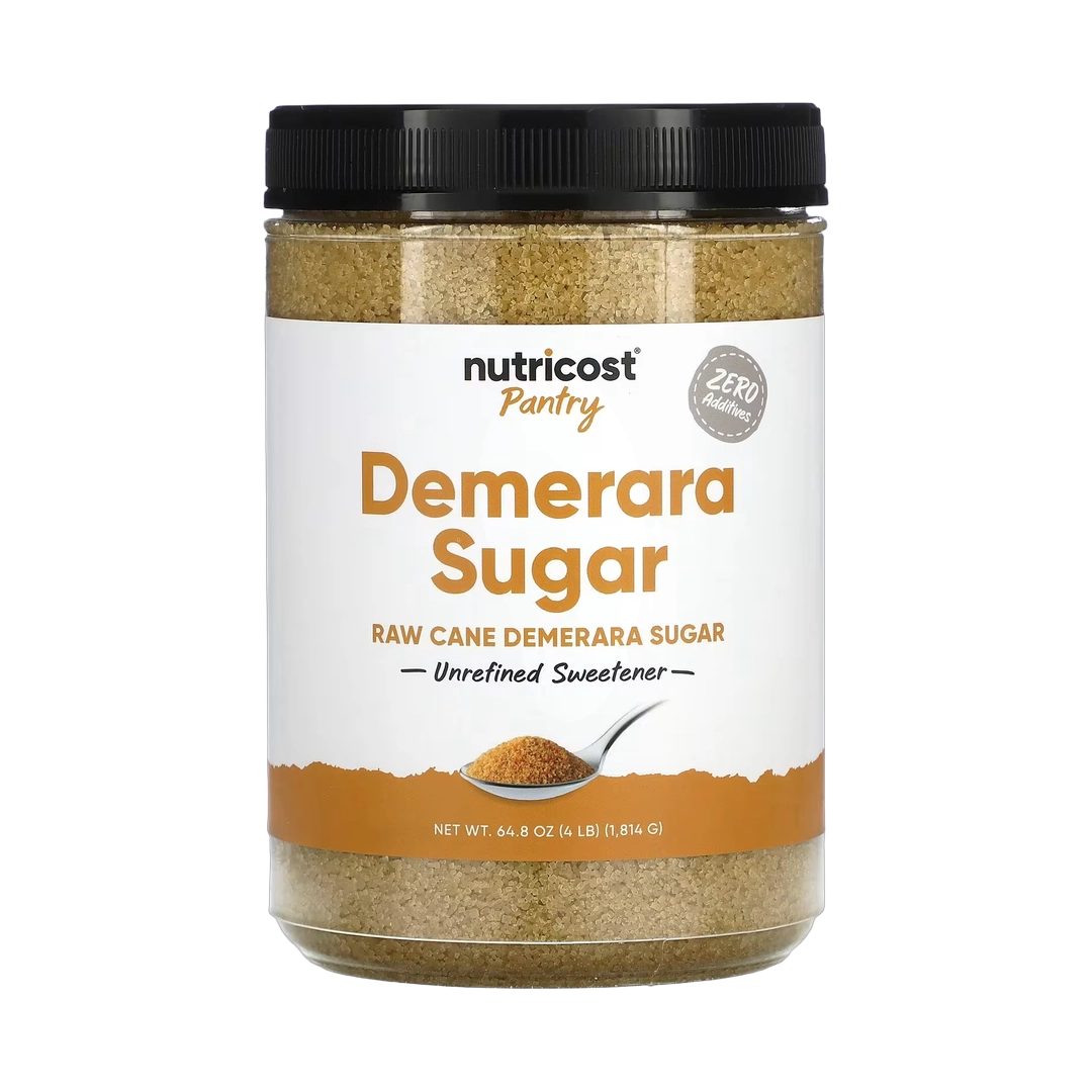 Nutricost, Pantry, Demerara Sugar, Unrefined Sweetener, 64.8 oz, 1,814 g