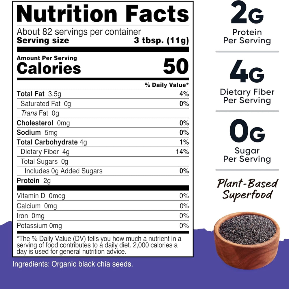 Nutricost Pantry Organic Chia Seed, 907 g