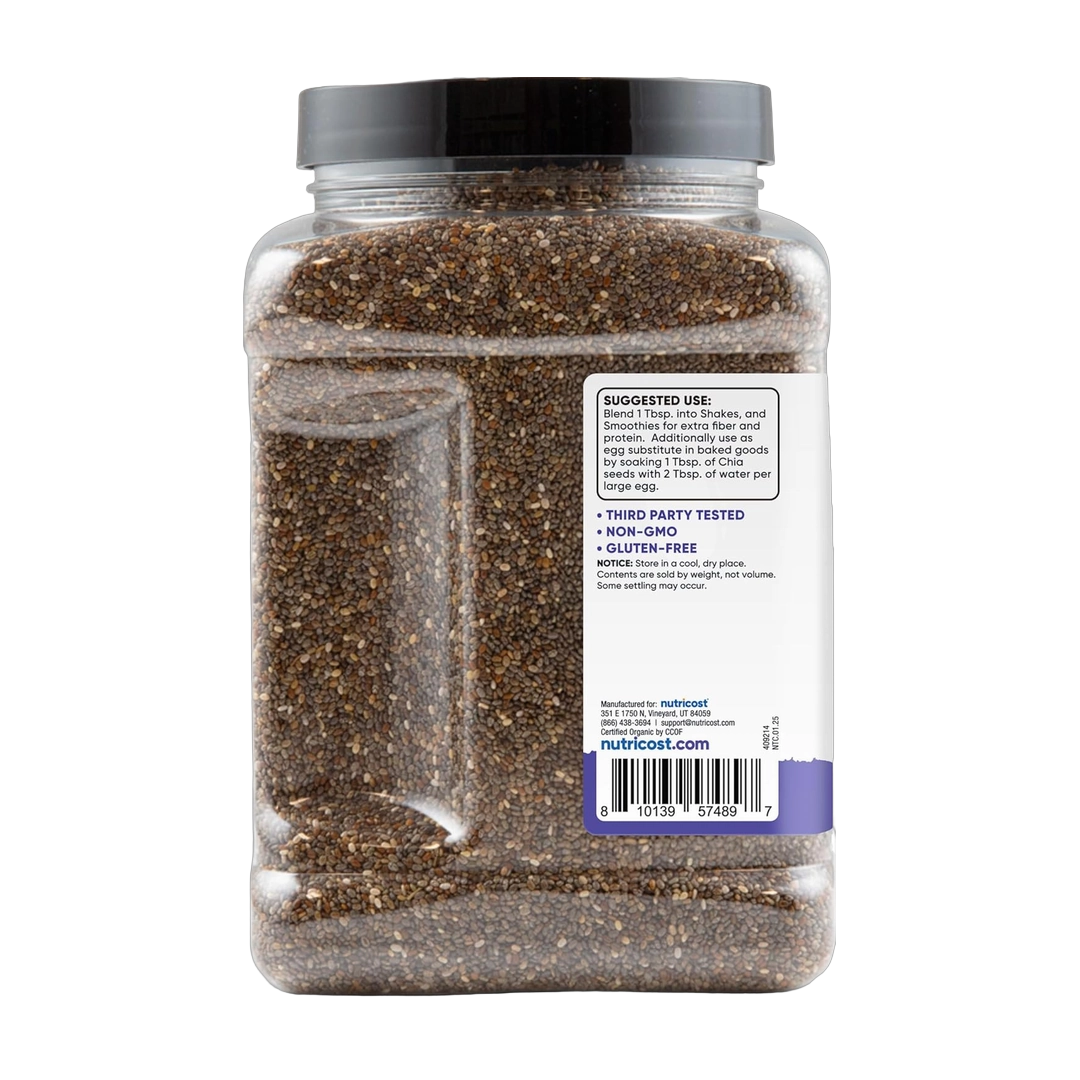 Nutricost Pantry Organic Chia Seed, 907 g