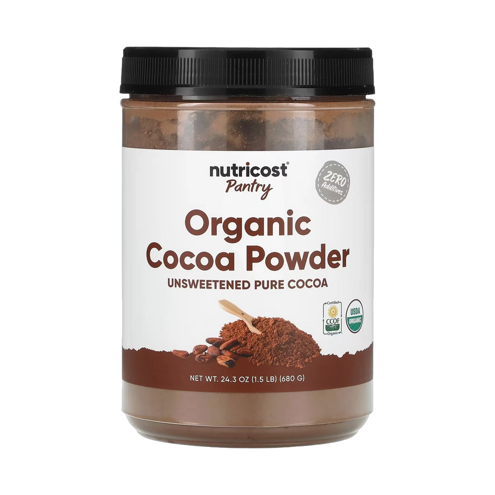 Nutricost, Pantry, Organic Cocoa Powder, Unsweetened, 24.3 oz, 680 g