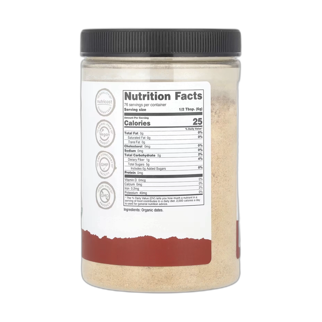 Nutricost, Pantry, Organic Date Sugar, 16.2 oz, 454 g