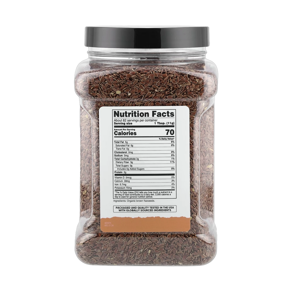 Nutricost, Pantry, Organic Flaxseeds, 32.4 oz, 907 g