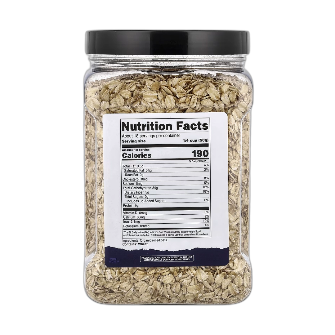 Nutricost, Pantry, Organic Rolled Oats, 32.4 oz, 907 g