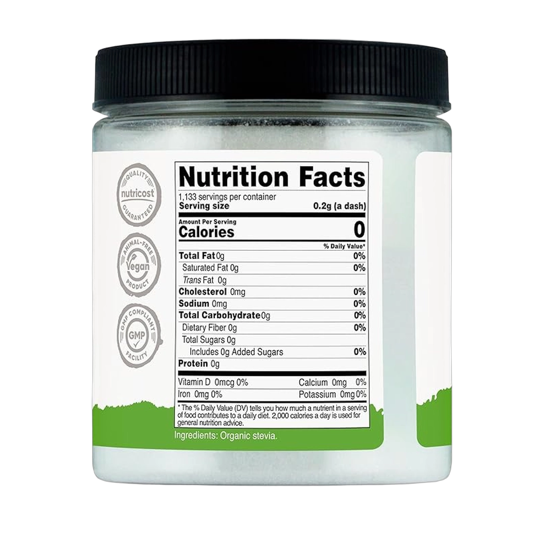 Nutricost, Pantry, Organic Stevia, Natural Sweetener, 8 oz