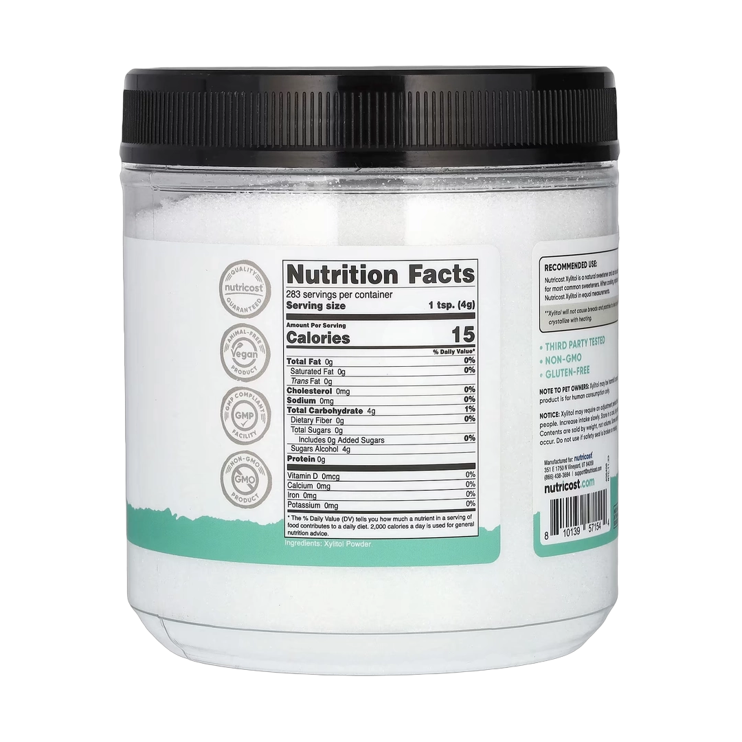 Nutricost, Pantry, Xylitol Powder, Plant-Based Sweetener, 2.5 lb, 1,134 g
