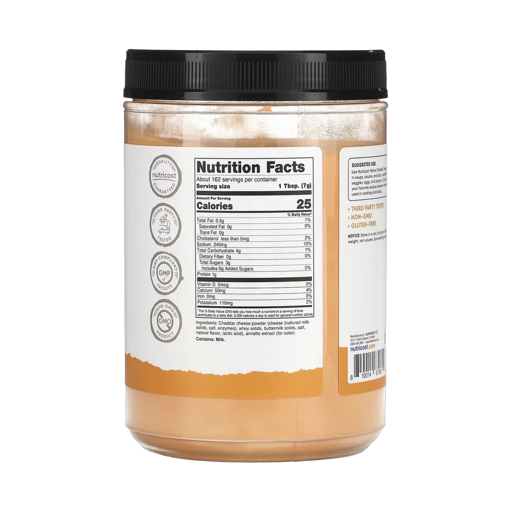 Nutricost, Pantry, Yellow Cheddar Cheese Powder, 40.5 oz, 1,134 g